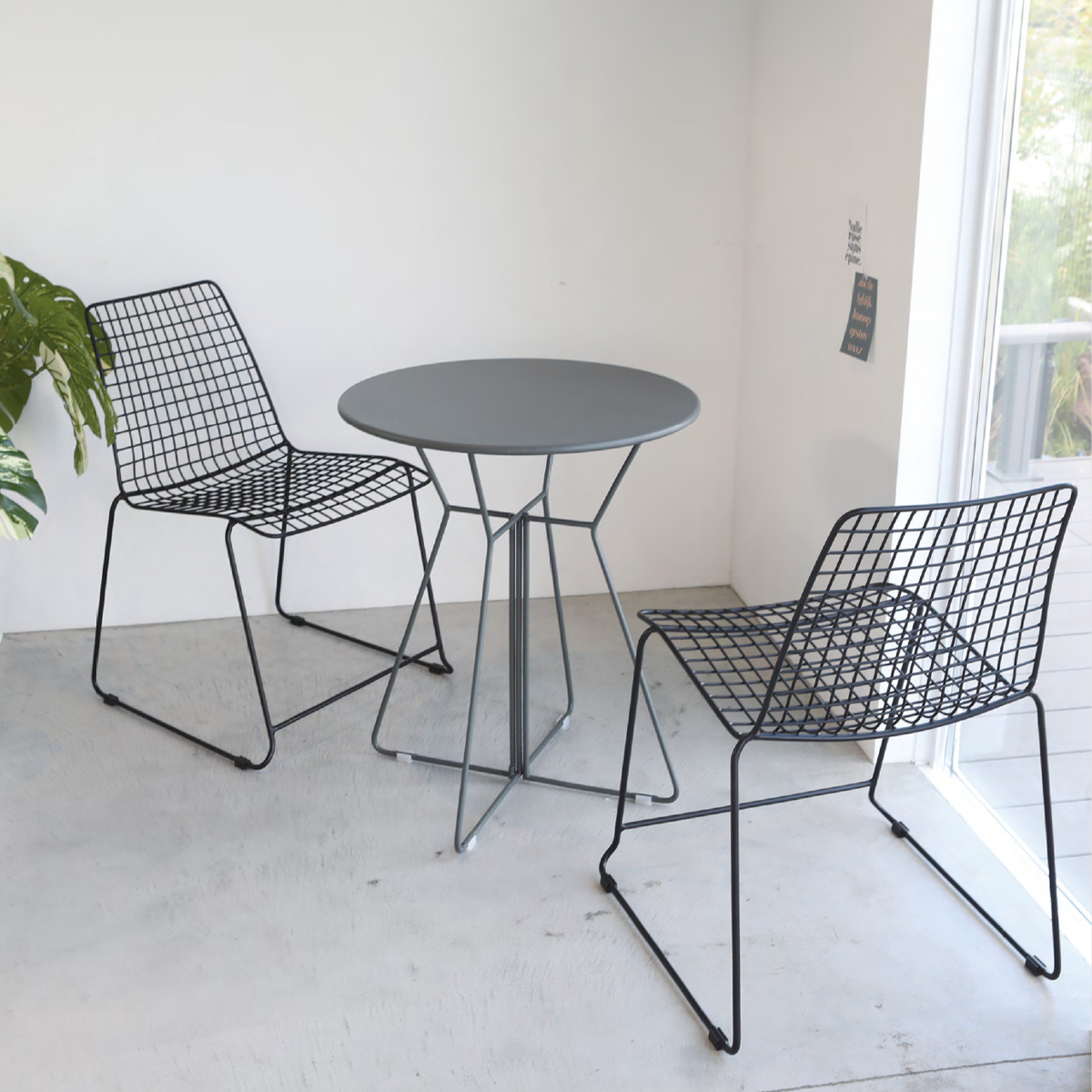 【neulo】ワイヤーチェア テーブル 机 椅子