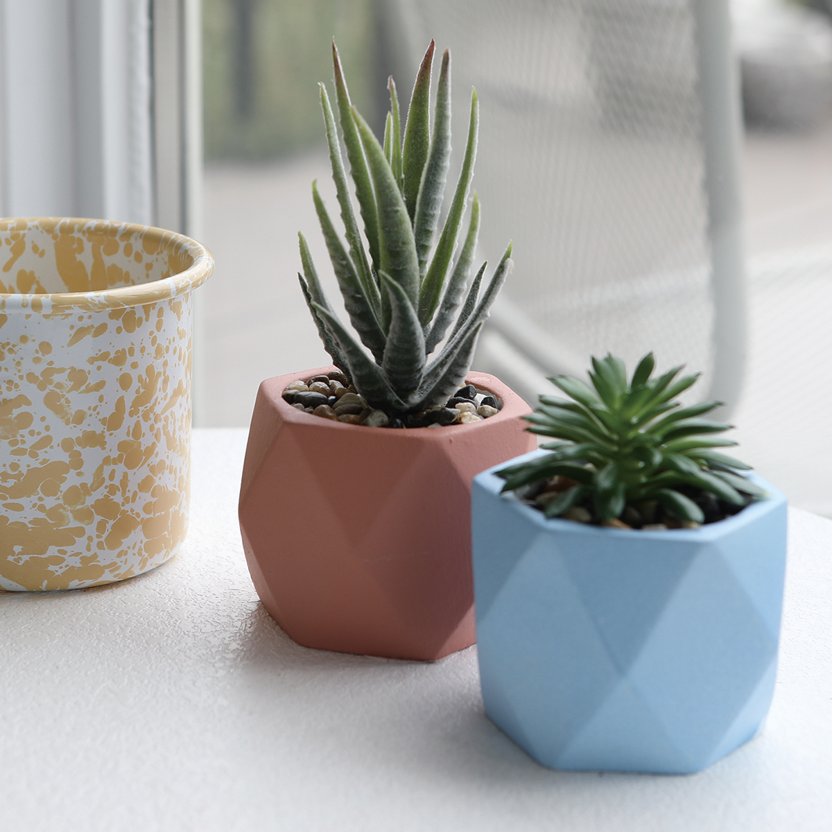 【neulo】フェイクグリーンポット 造花 インテリア プラントポット