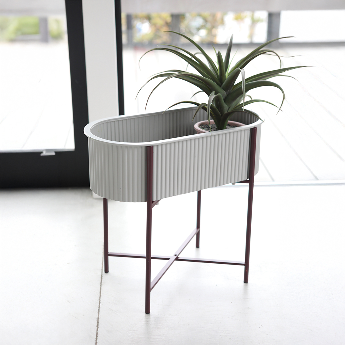 【neulo】プリーツ・プラントボックス 植木鉢カバー