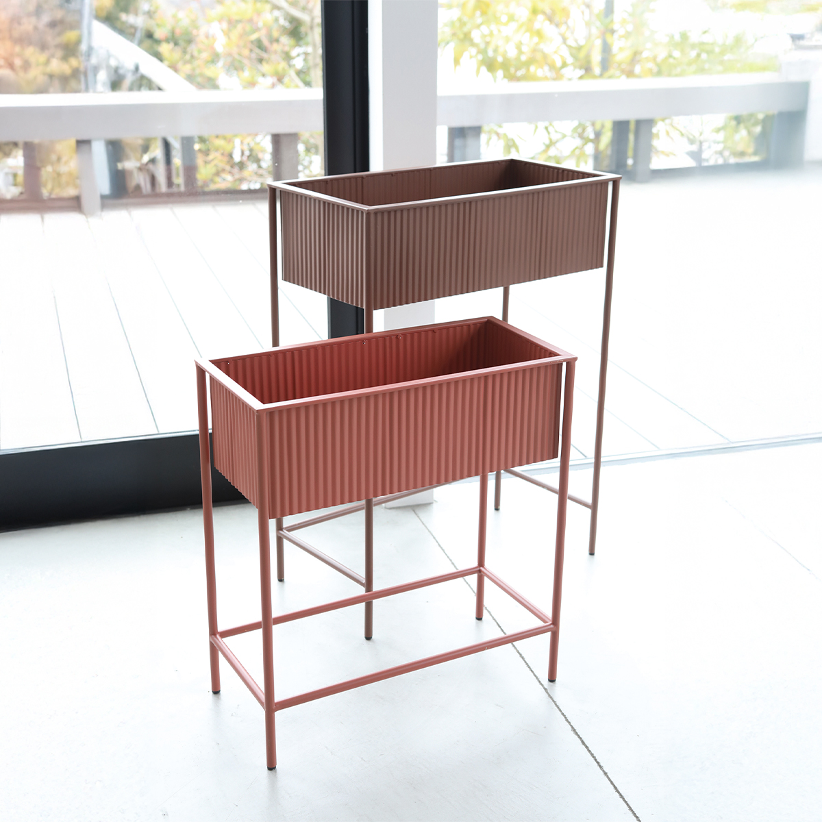 【neulo】イーリア・プラントボックス 2点セット 植木鉢カバー