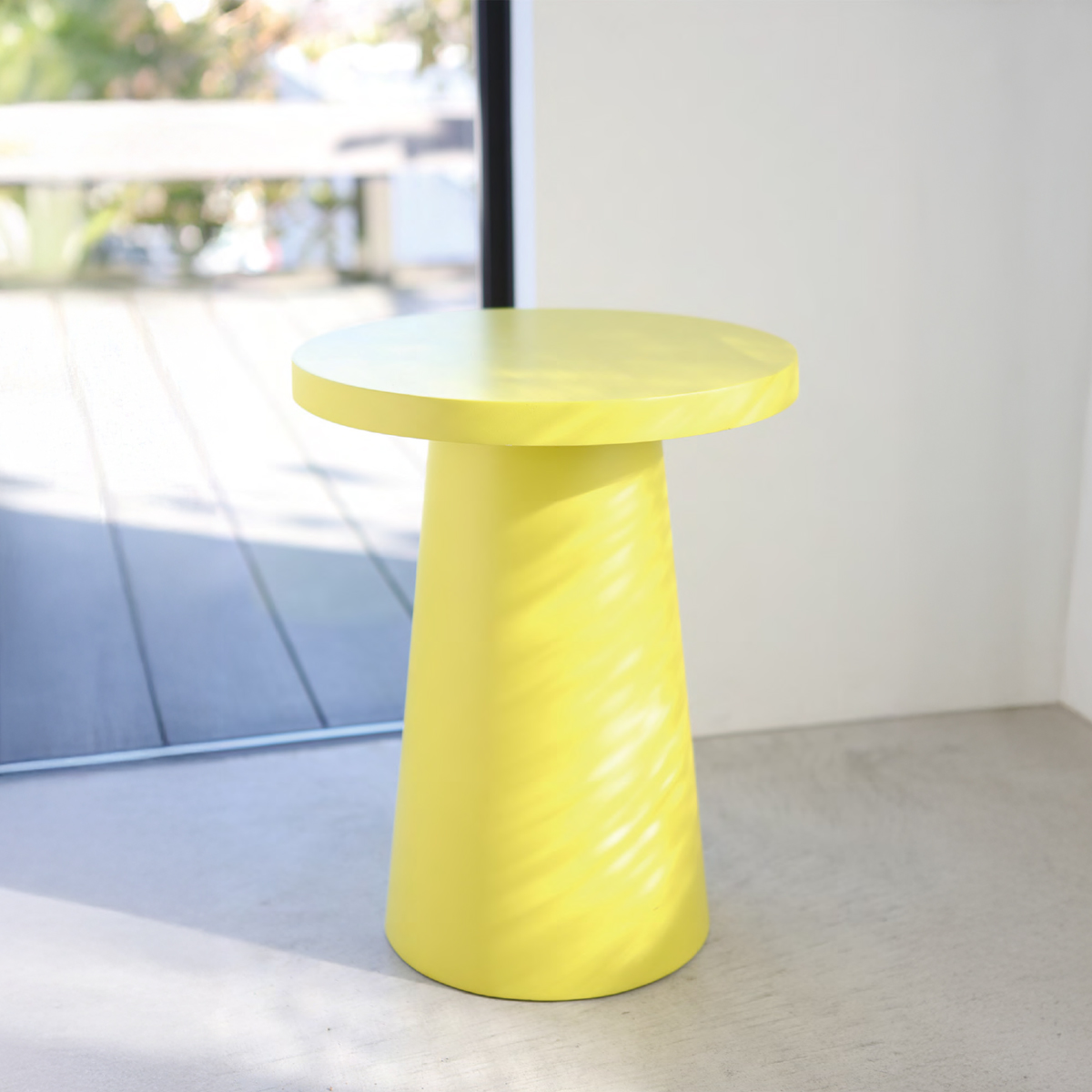 【neulo】スタンド サイドテーブル イエロー レモネ