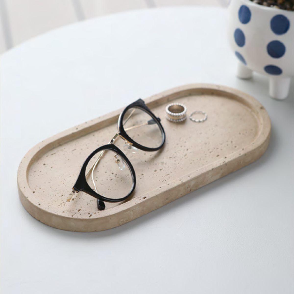 【neulo】コルキースモールトレイ 小物置き アクセサリートレイ