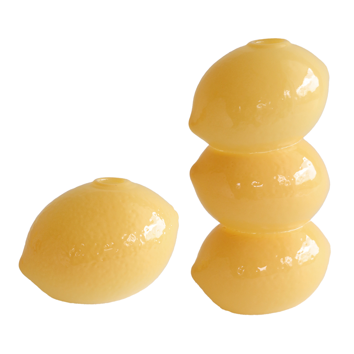 【neulo】花器 花瓶 ガラスベース レモン