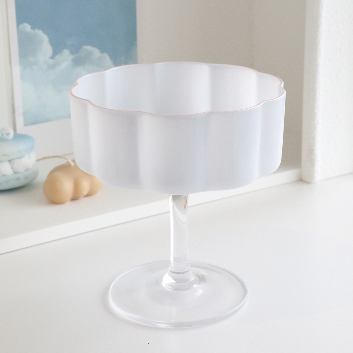 【neulo】ガラストレー 小物入れ クラウディ