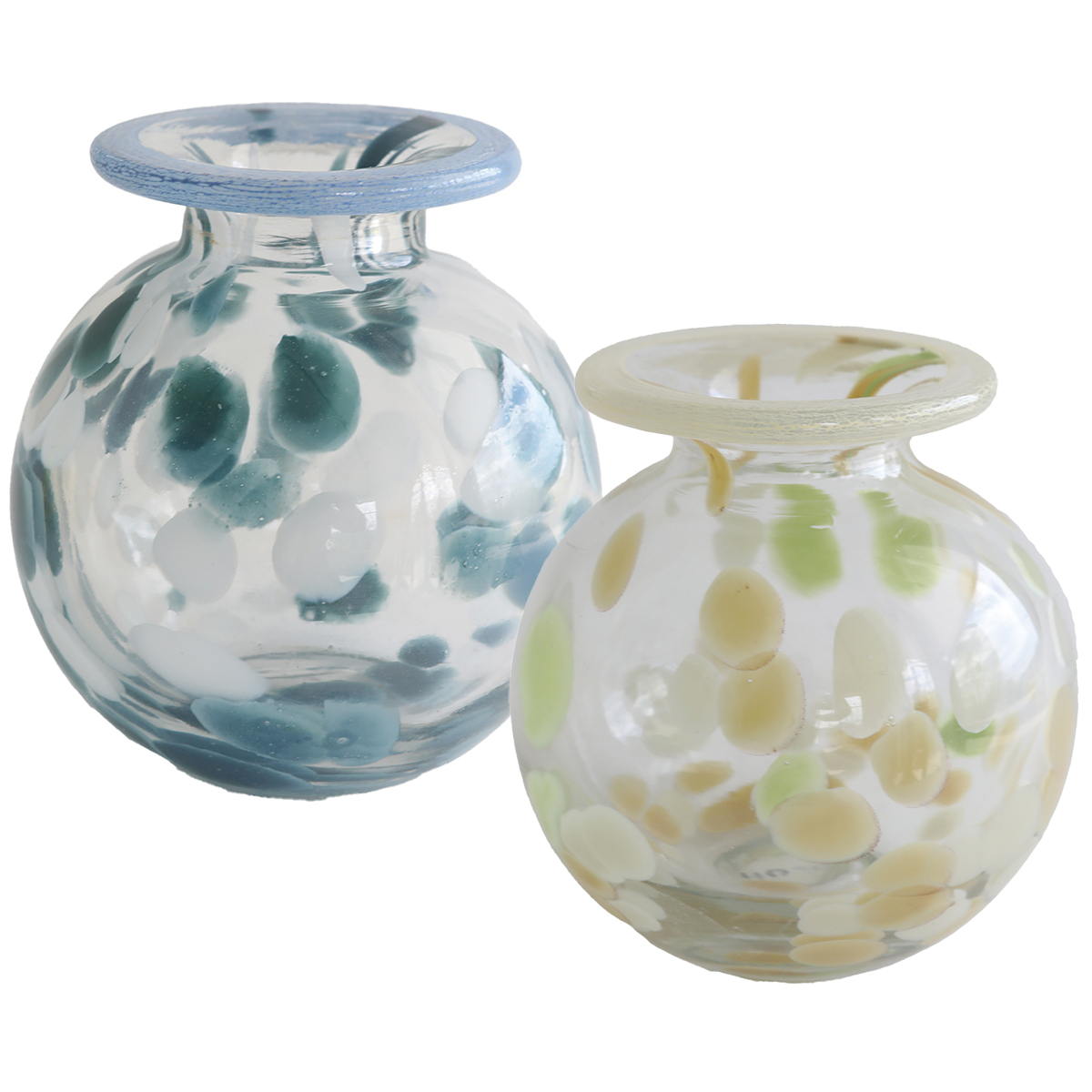 【neulo】花器 花瓶 ガラスベース KNEADED GLASS