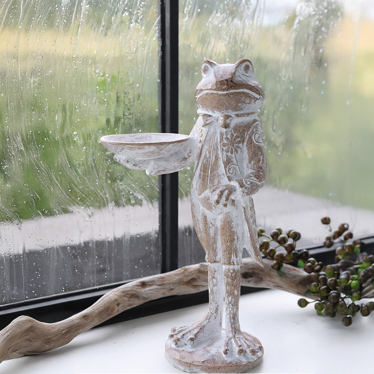 Feel Nature オファープレート カエル オブジェ インテリア