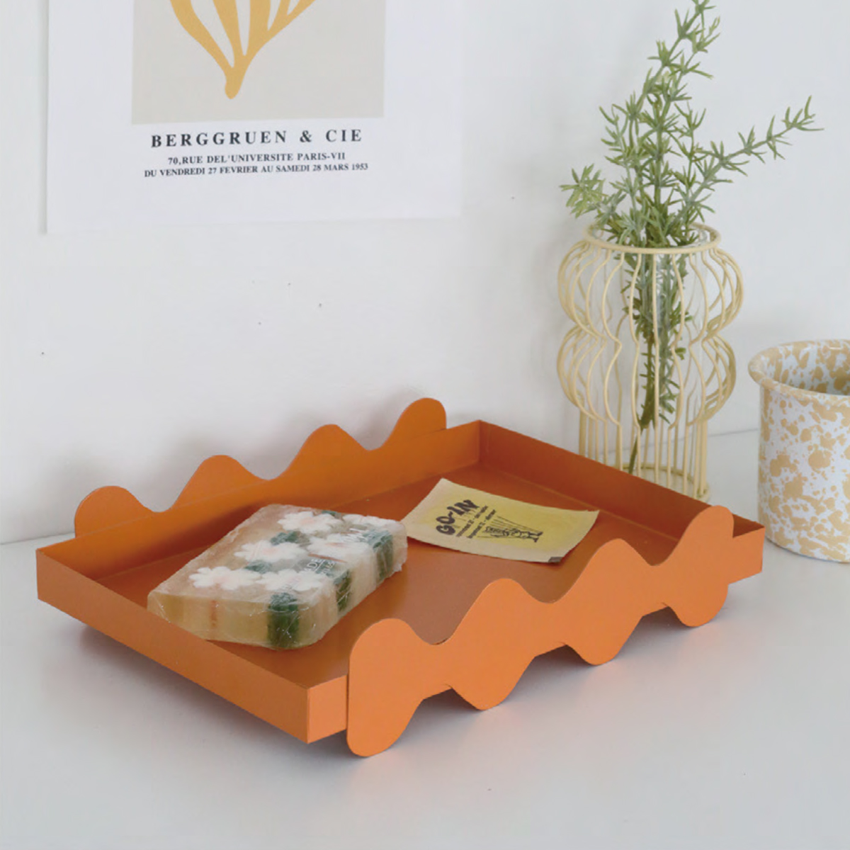 【neulo】ウェーブ・レタートレー 小物置き