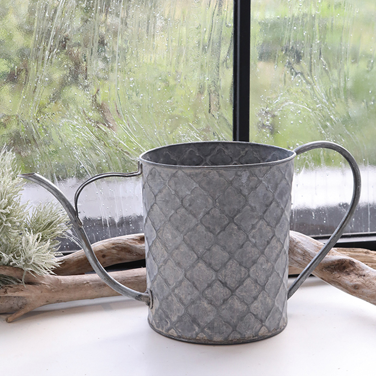 Hamptons アラベスク ジョーロ型ポットカバー 植木鉢 アンティーク インテリア ガーデニング