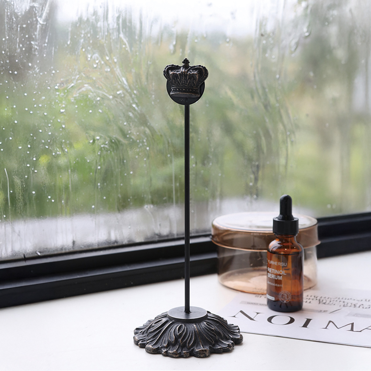 VH クリップスタンド&ペンホルダー 王冠&犬 アンティーク インテリア