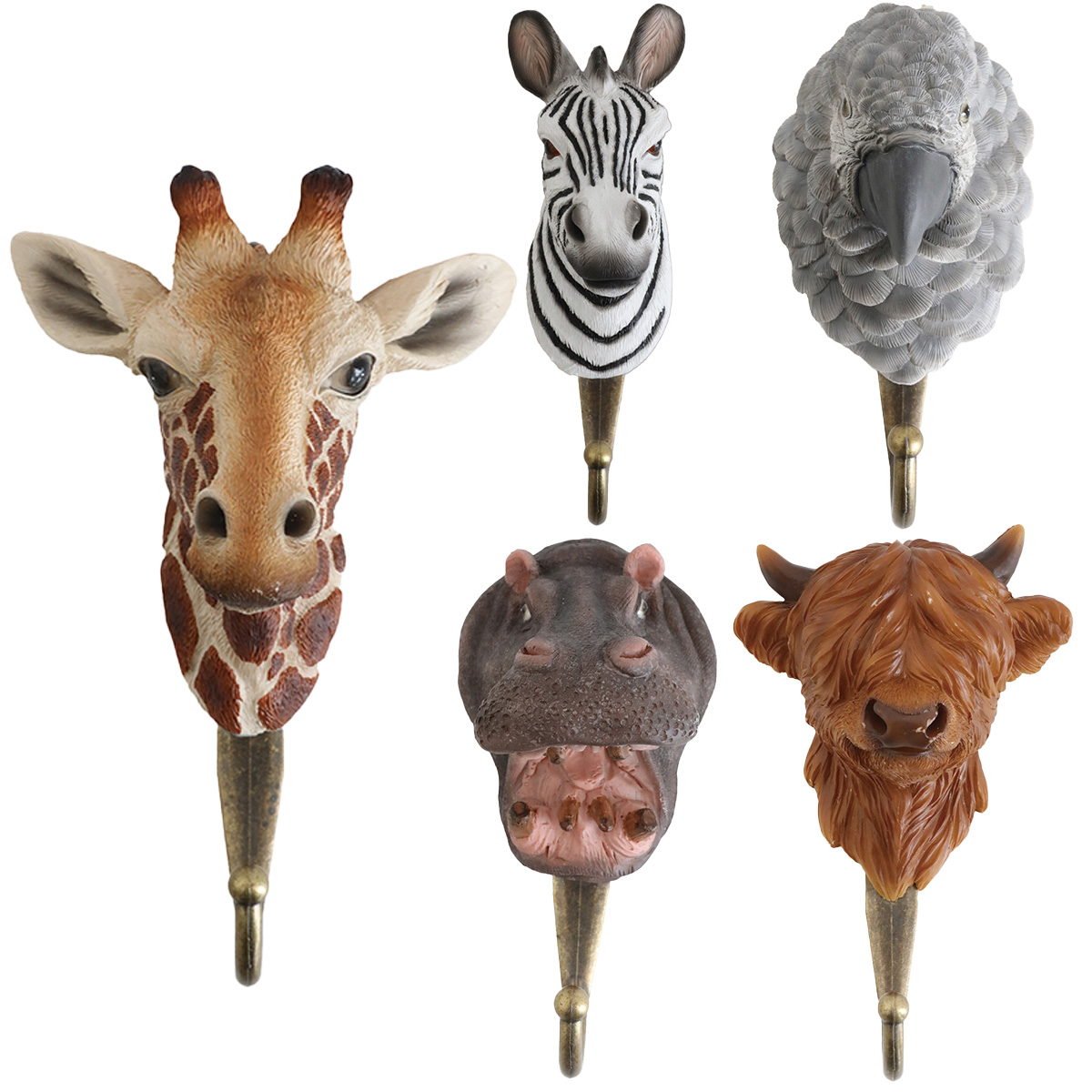 Chelsea Mart アニマルウォールハンガー 壁掛け フック 動物 インテリア