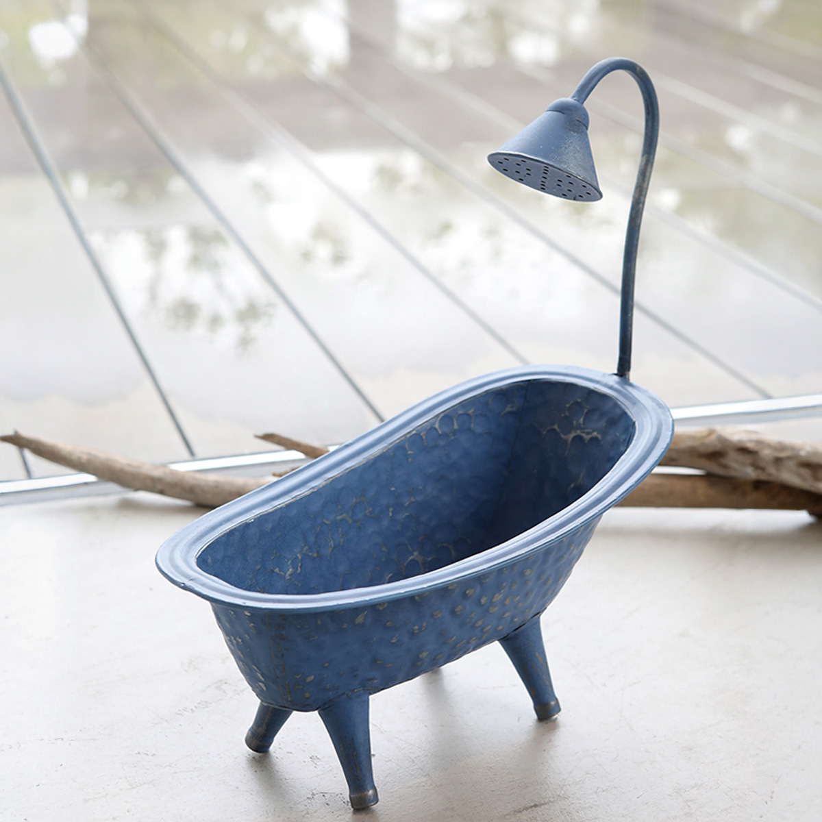 バスプランツポット 植木鉢 アンティーク インテリア ガーデニング