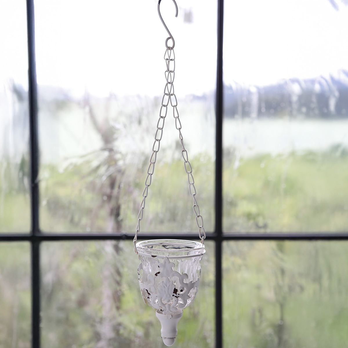 Hamptons ハンギングメッシュ&ハングカップ 吊り下げ アンティーク インテリア ガーデニング