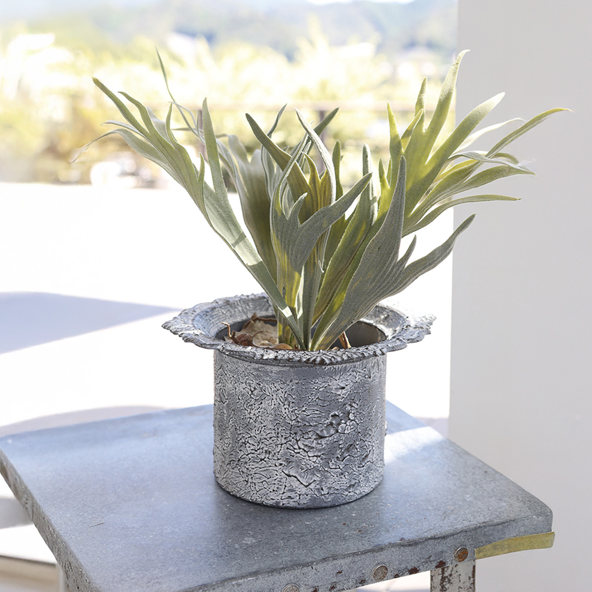 Hamptons ハットベース 帽子型 植木鉢 アンティーク インテリア ガーデニング