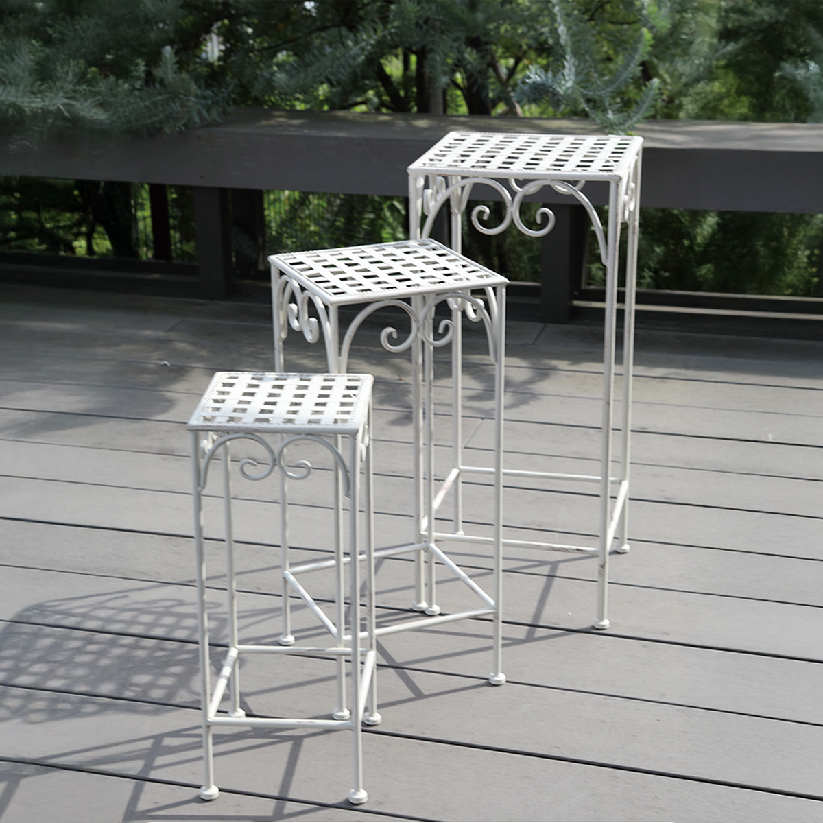 Hamptons ヴァイス フラワースタンド&シェルフ ラック 棚 アンティーク インテリア ガーデニング