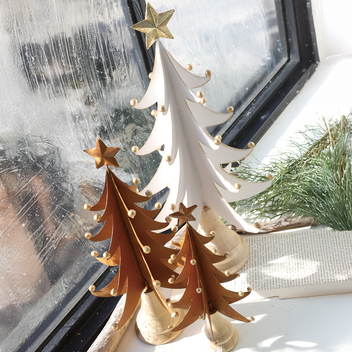 【クリスマス】クリスマスツリー オブジェ ウッド