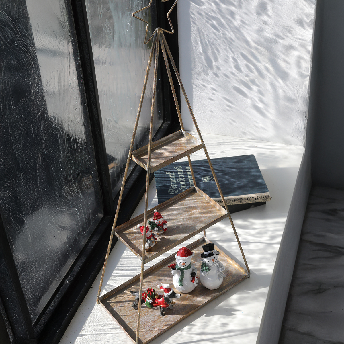 【クリスマス】リニアーレ・ツリーシェルフ スタンドラック 棚 小物置き