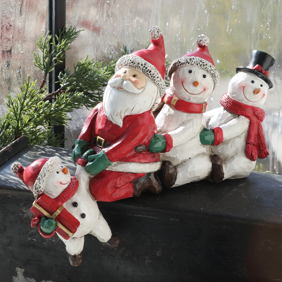 【クリスマス】オブジェ スノーマン ツリー