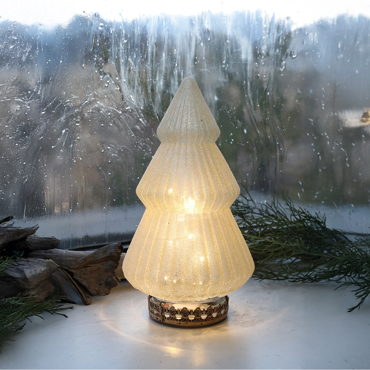 【クリスマス】リュグー・グラスツリーライト クリスマスツリー 間接照明 スタンドライト