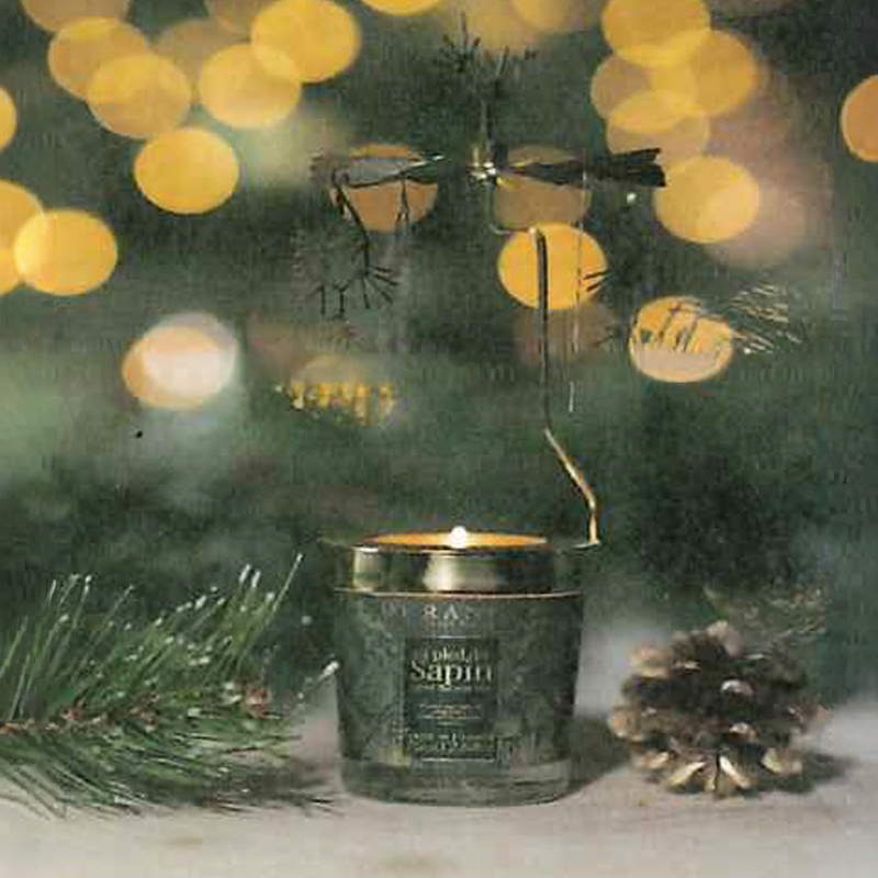 《予約:4/10(金)締切》数量限定【DURANCE】キャンドル180g & カルーセル セット パインツリー