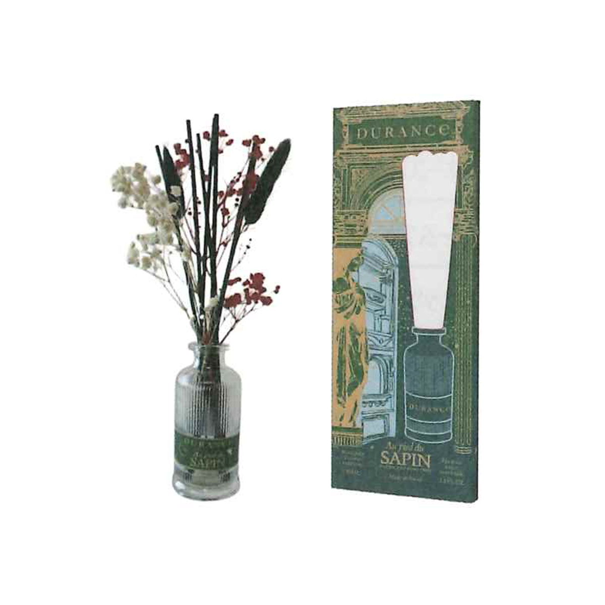 《予約:4/10(金)締切》数量限定【DURANCE】フラワーディフューザー95ml パインツリー スルタンローズ