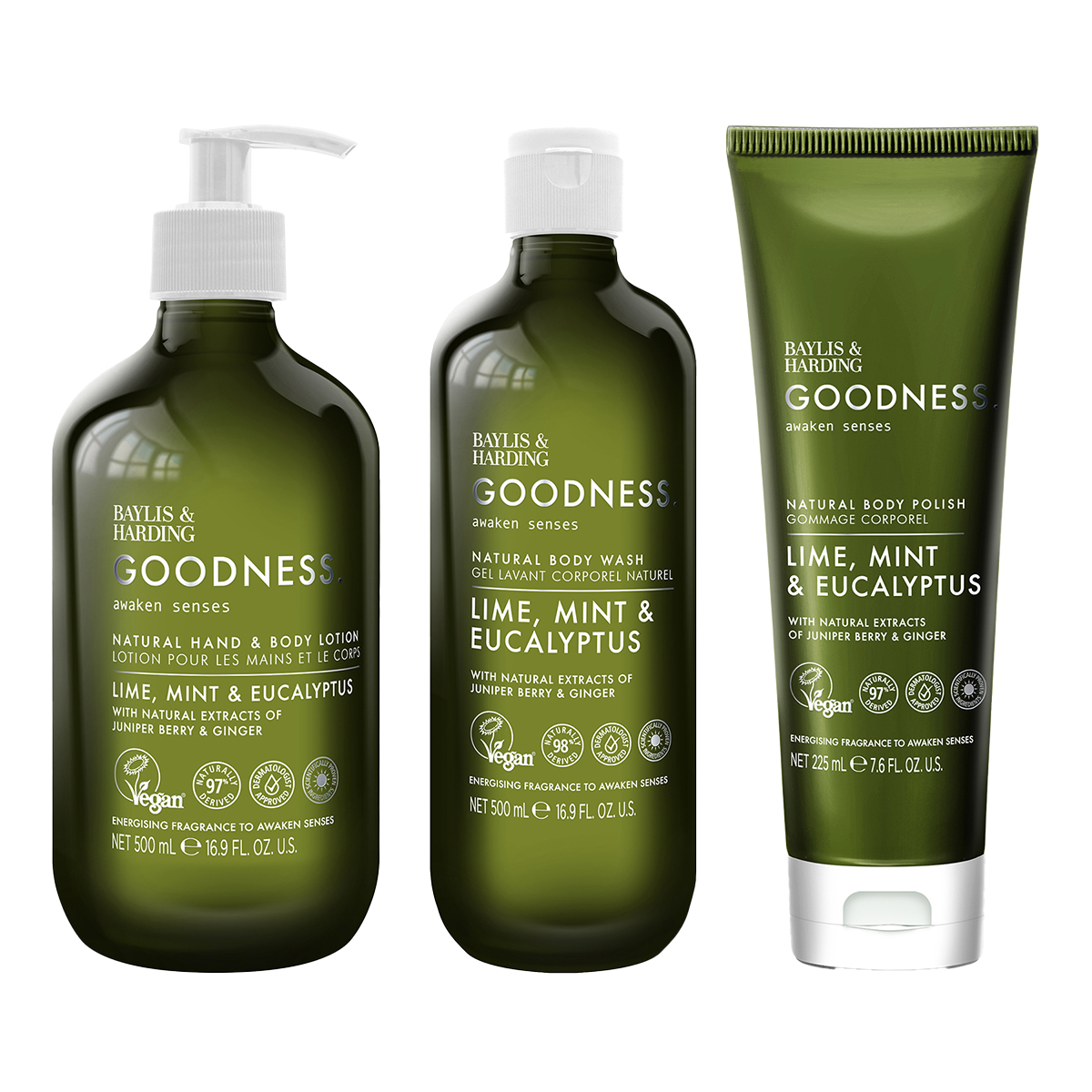 BAYLIS & HARDING グッドネスアウェイクン ボディウォッシュ ハンド＆ボディローション