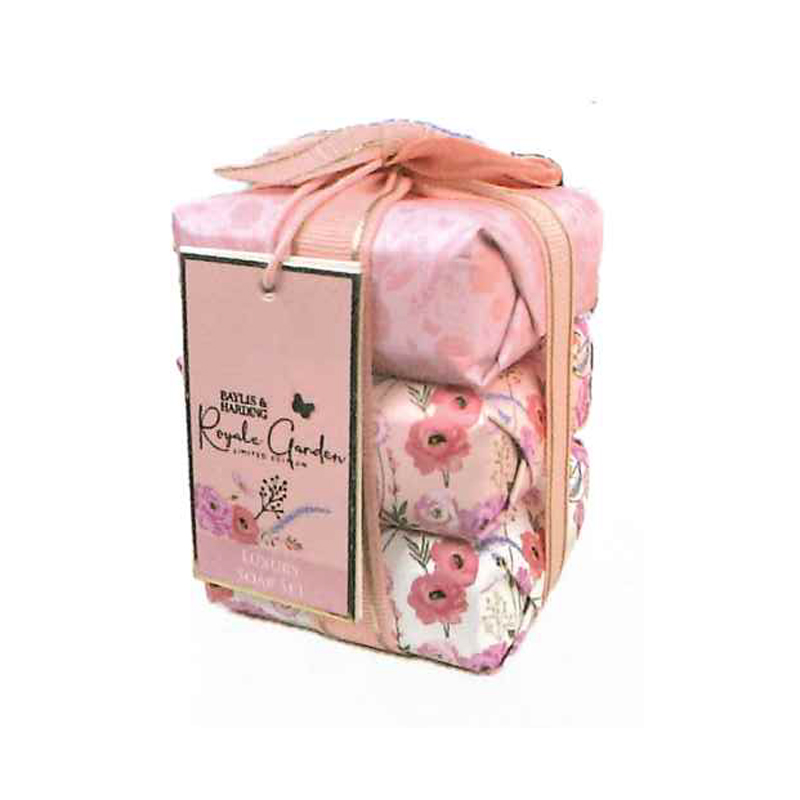 《予約:4/10(金)締切》数量限定【Royal garden】ベイリス&ハーディング ロイヤルガーデン ギフトソープ3個セット