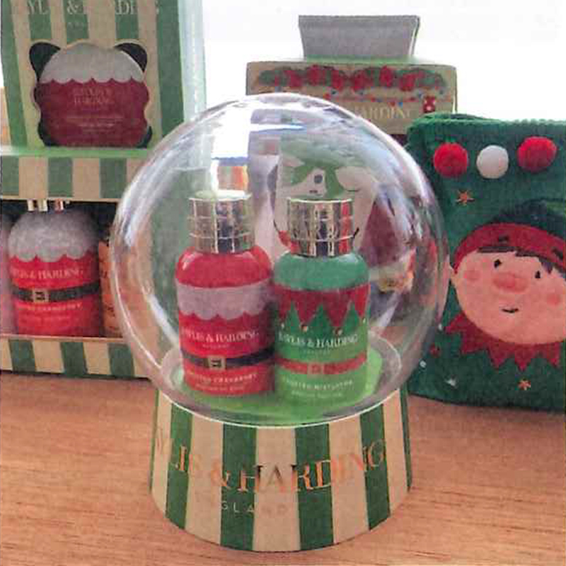 《予約:4/10(金)締切》【BAYLIS&HARDING】ベイリス＆ハーディング ホリデーコレクション フェスティブフレンズ クリスマス スノードーム