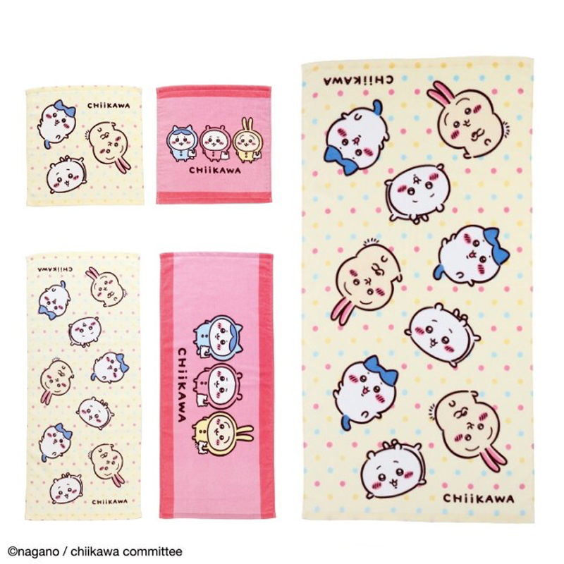 ちいかわ アニメちいかわ いつもいっしょ ハンドタオル2枚組/フェイスタオル 2枚組/バスタオル