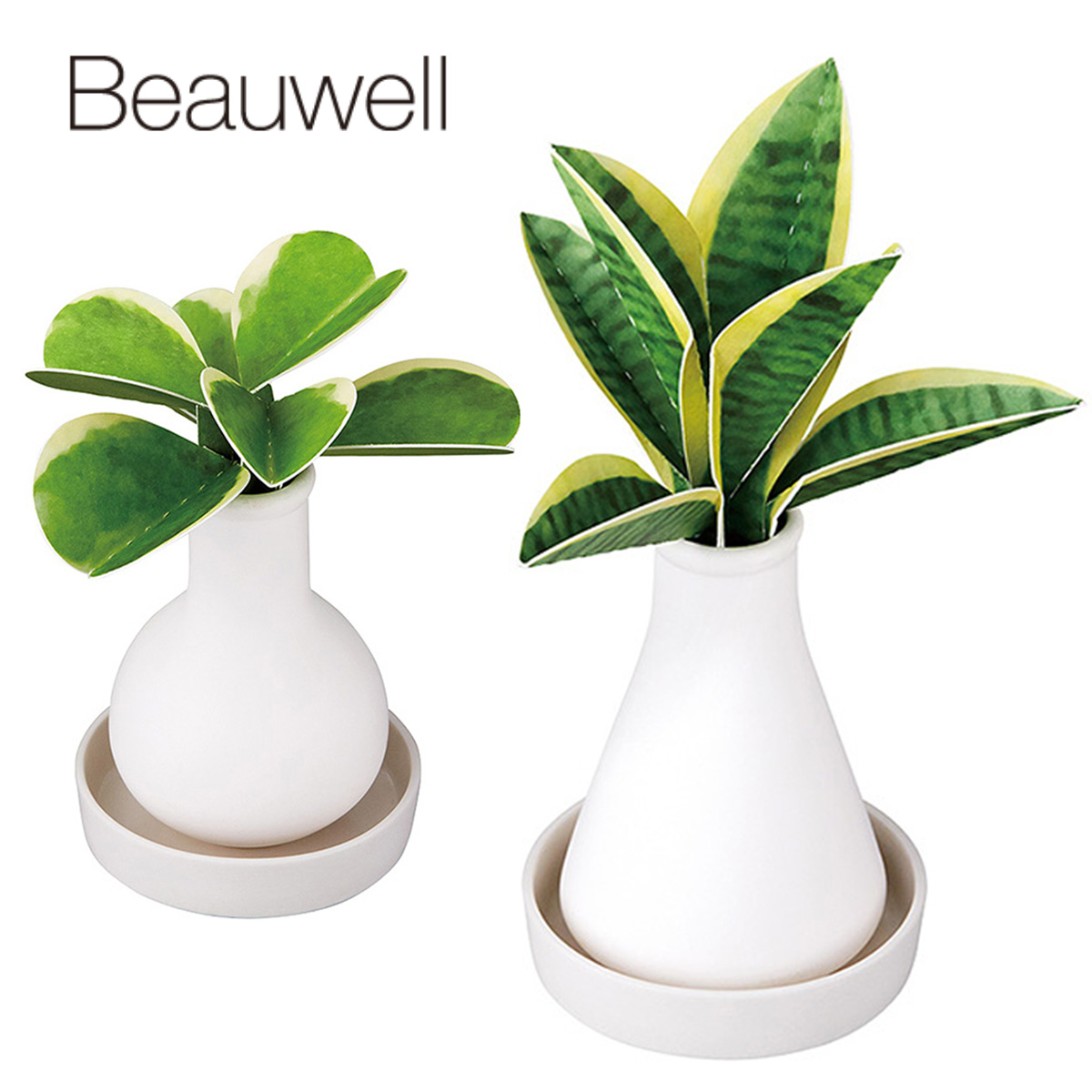 【Beauwell】ビューウェル ス・ポット 電気を使わない自然気化式のエコな観葉加湿器