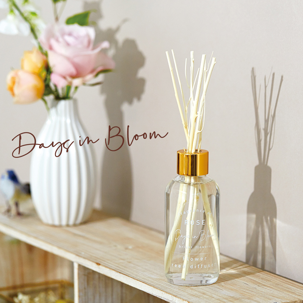 【Days in Bloom】デイズインブルーム bright flowers フレグランスリードディフューザー