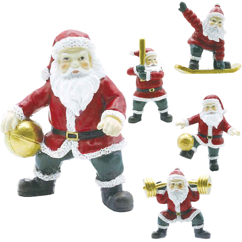 《予約：25年10月以降》【笑える楽しいクリスマスに】人気のヨガサンタ新シリーズ クリスマス スポーツサンタ インテリア