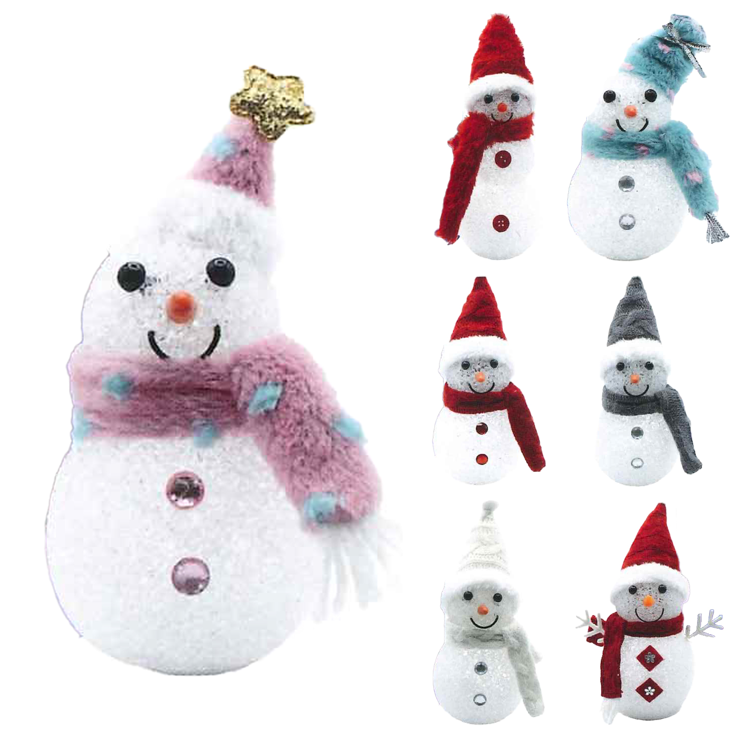 《予約：25年10月以降》【楽しいクリスマスを迎える☆】EVAスノーマン サンタ スノーマン 雪だるま