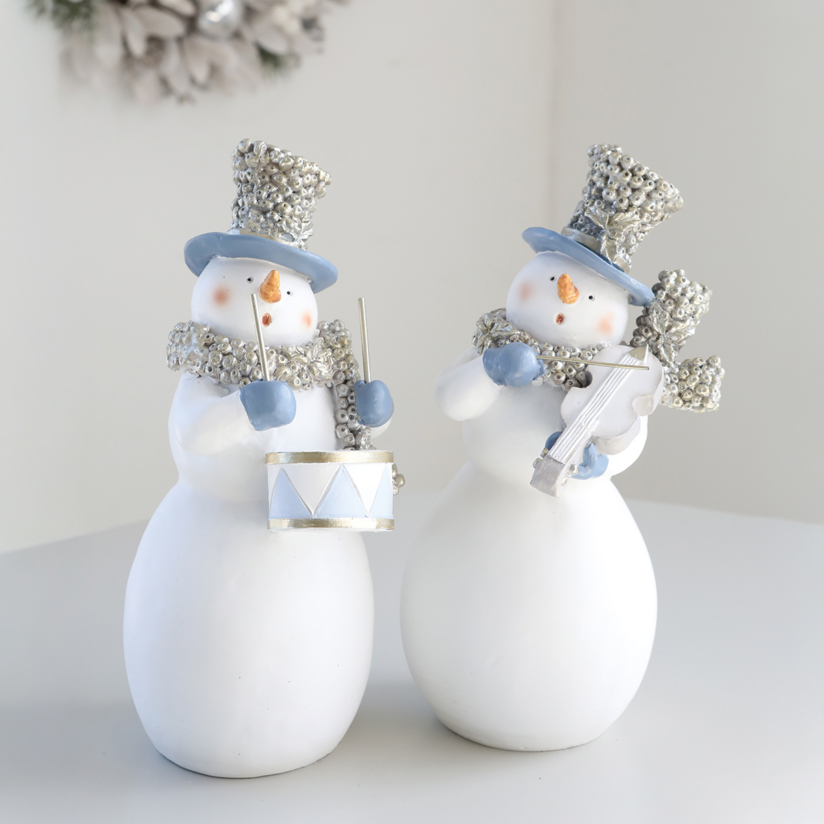 【クリスマス】フェスティバルスノーマン 2種アソート オブジェ 置物