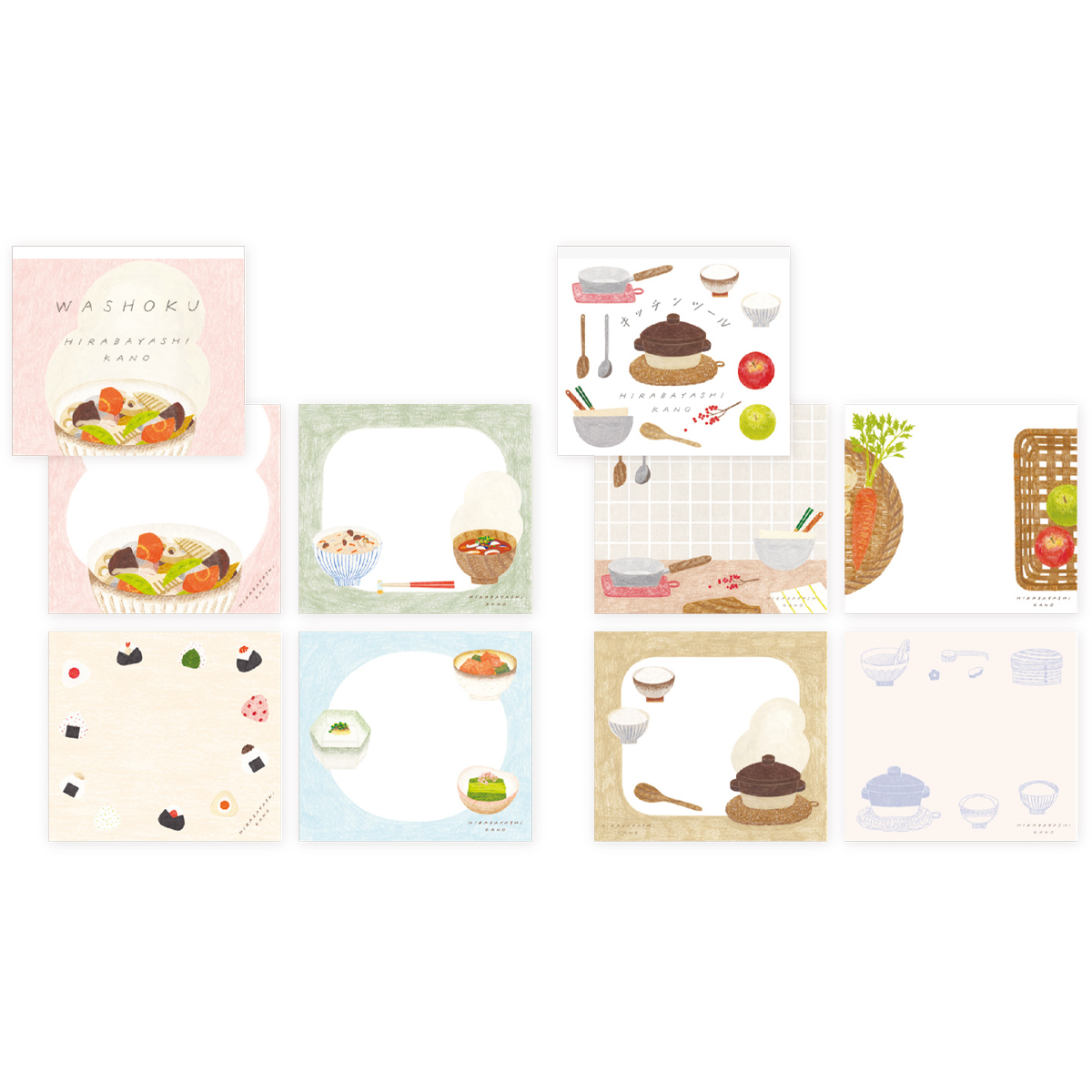 《予約：2026年1月入荷》【cozyca products】平林香乃 ブロックメモ 日本製