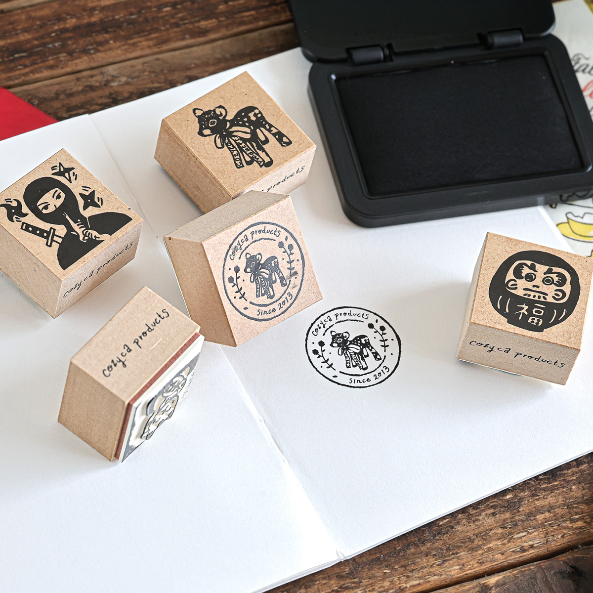 スタンプ 招き猫 だるま 舞妓 忍者 お土産 観光地に cozyca products