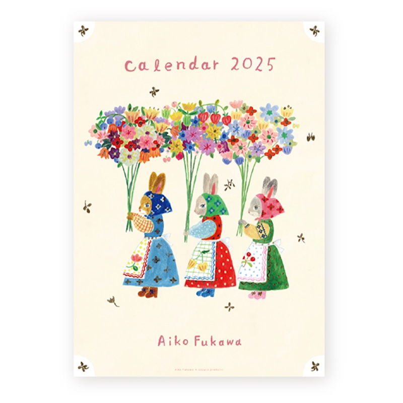 【予約：9月下旬入荷】Aiko Fukawa カレンダー 2025【cozyca products】