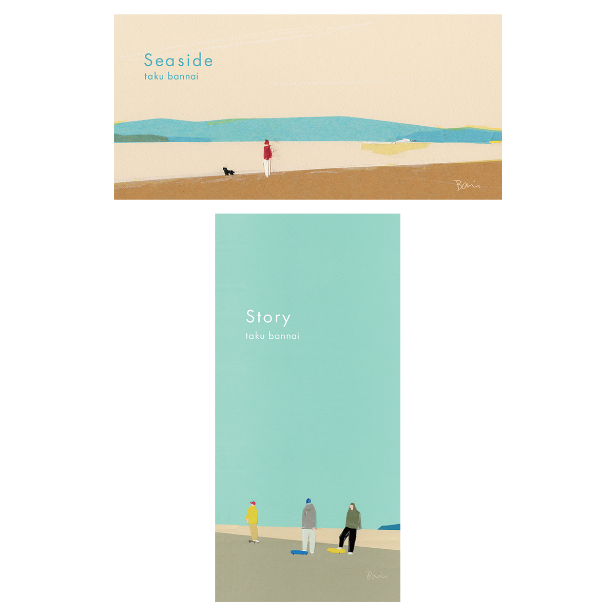 《予約：8月中旬入荷》【cozyca products】坂内拓 一筆箋 Seaside&Story