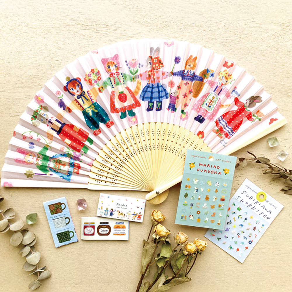 《予約：4月下旬発売》【cozyca products】2026 Summer 扇子 和雑貨 作家 浅野みどり・Subikiawa.・福岡麻利子・黒ねこ意匠・日下明・大森木綿子・AikoFukawa
