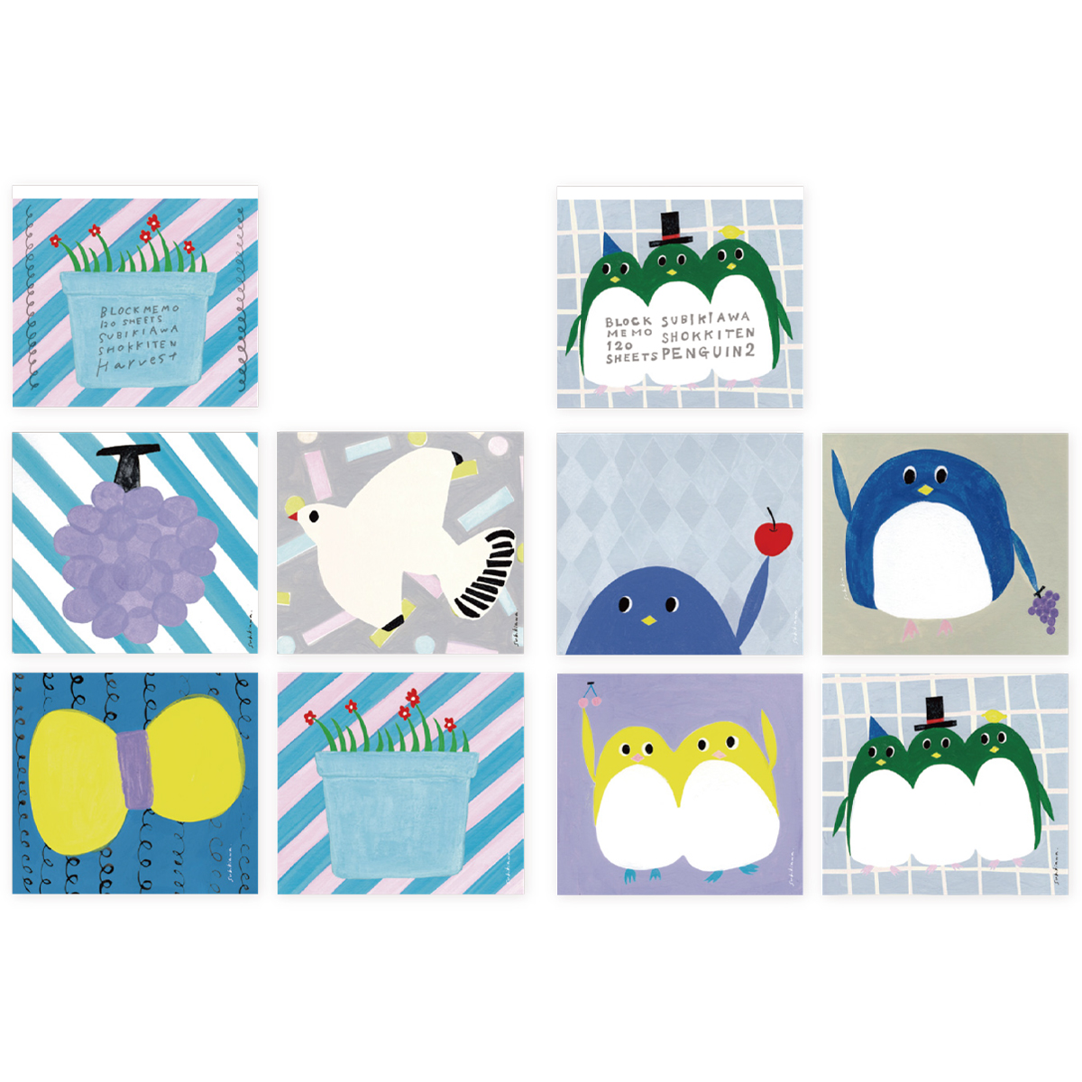 《予約：8月上旬》Subikiawa. ブロックメモ cozyca products