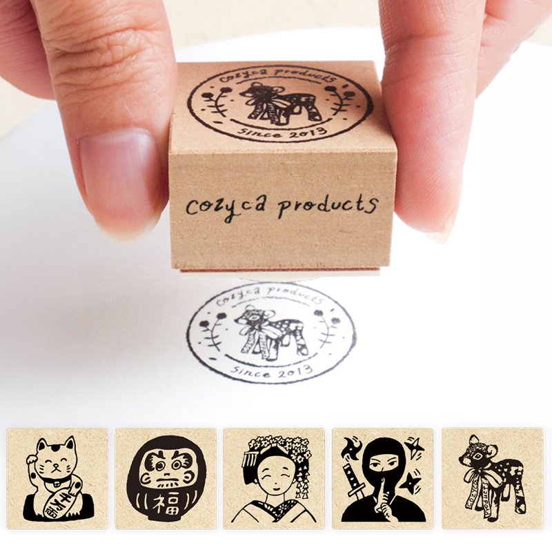 《予約：8月上旬》スタンプ 招き猫 だるま 舞妓 忍者 お土産 観光地に cozyca products