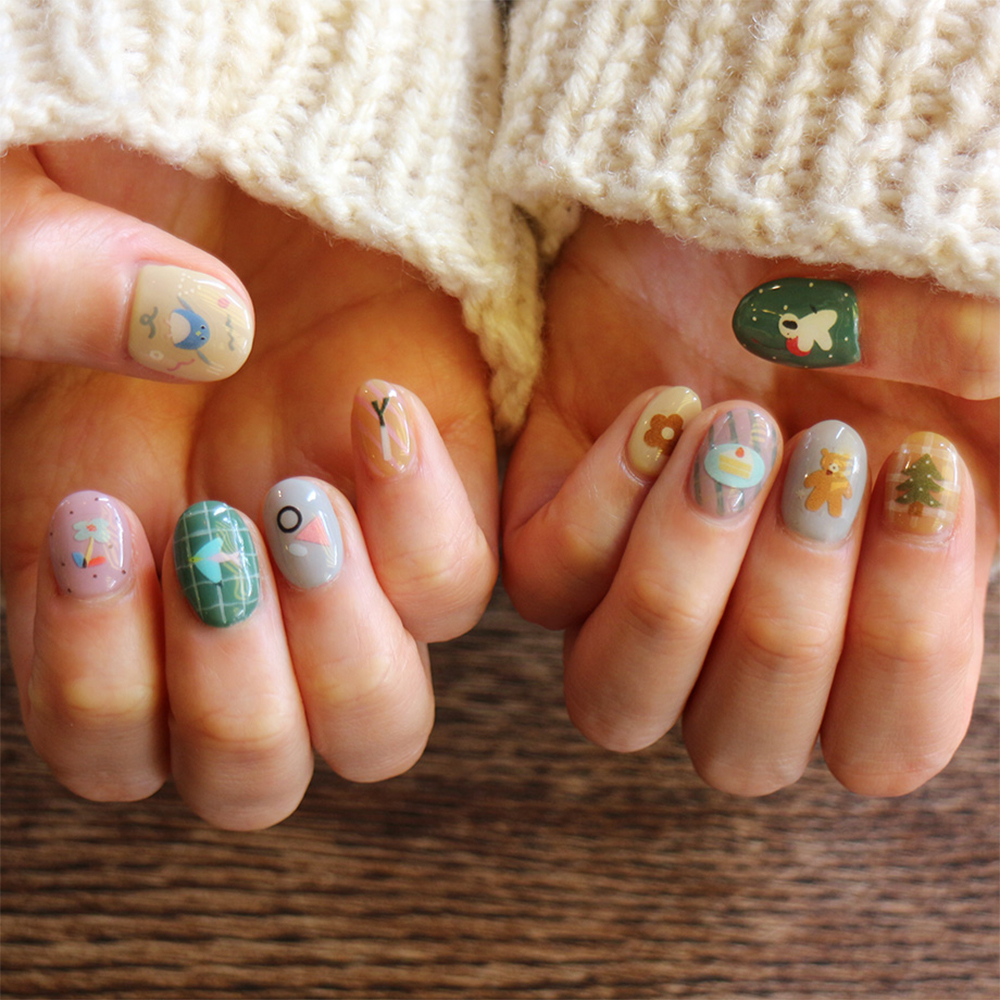 《予約：4月下旬発売》【cozyca products】ネイルシール Subikiawa.・福岡麻利子・AikoFukawa シール