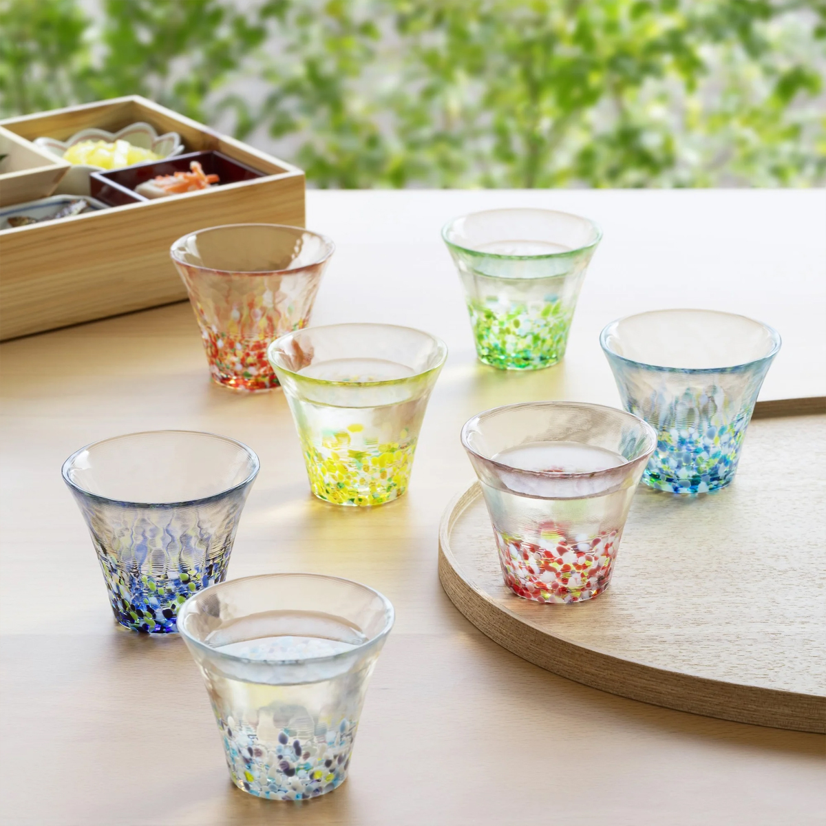 【津軽びいどろ】にほんの色 ふうけい 盃 酒器 日本製