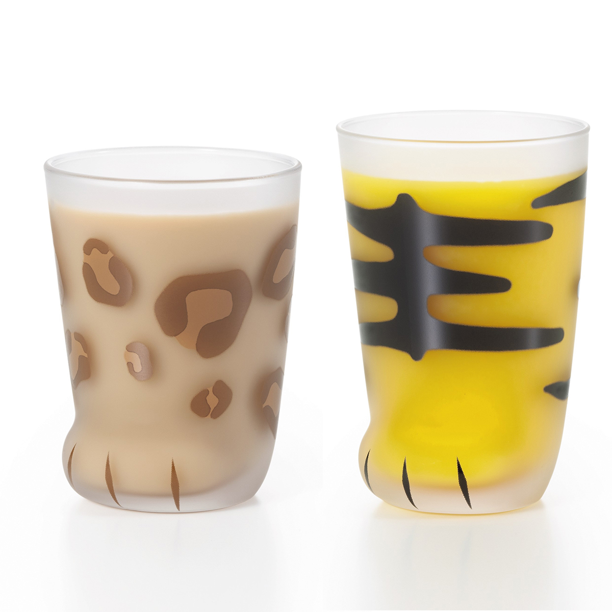 【日本製】coconeco ヒョウ＆タイガーシリーズ かわいいグラス
