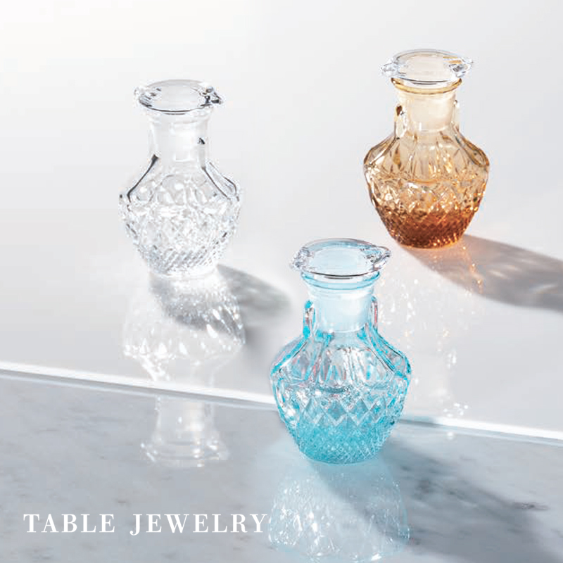 【日本製】TABLE JEWELRY 醤油 容量95ml ガラス製カラフル調味料入れ