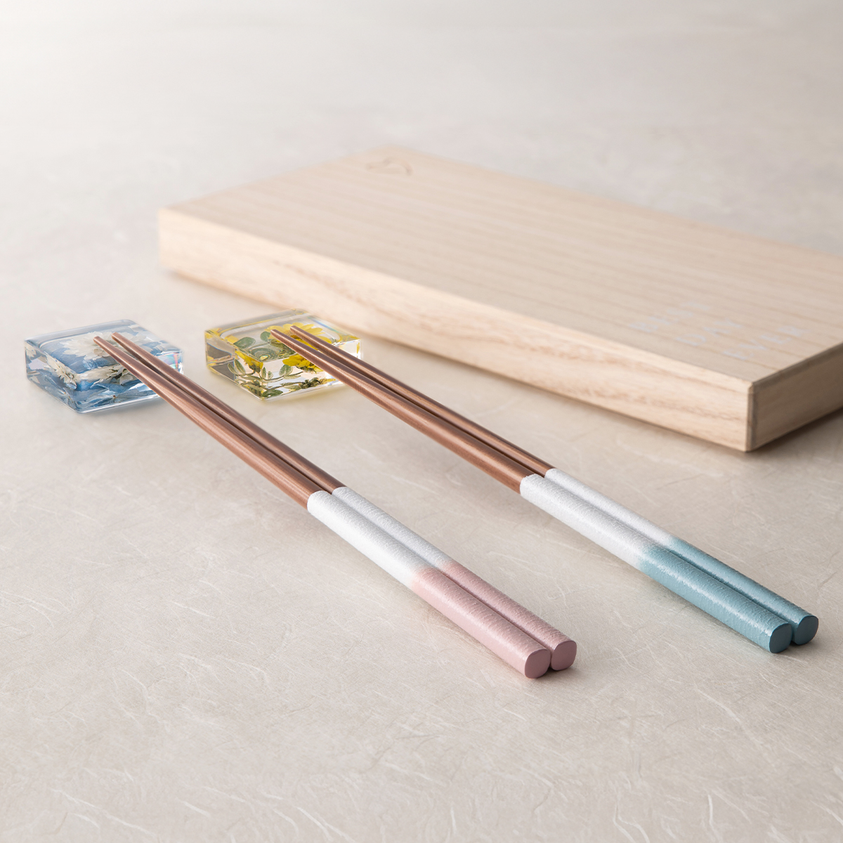 新桐箱ギフトセット 箸＆箸置きセット ペア プレゼント