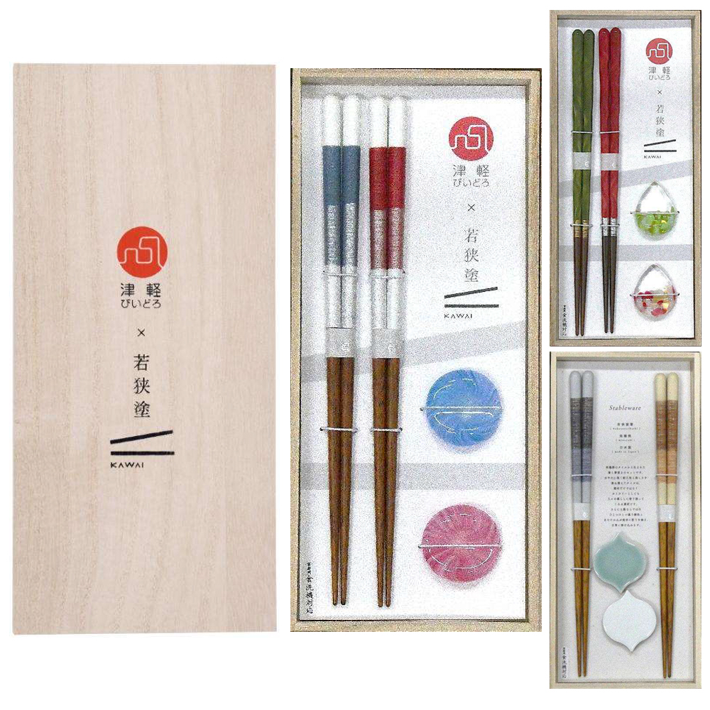 新桐箱ギフトセット 箸＆箸置きセット ペア プレゼント