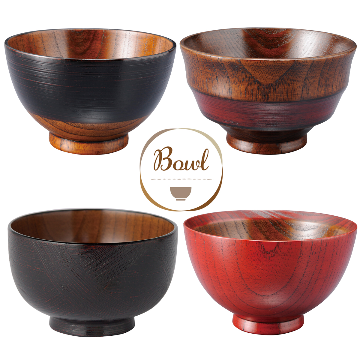 汁椀 天然木 お椀 和食器 vol.1