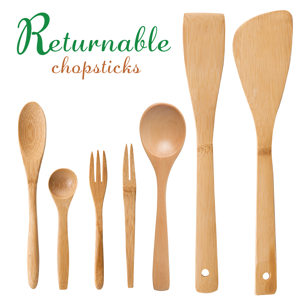 スス竹＆木製カトラリー スプーン レンゲ ケーキフォーク