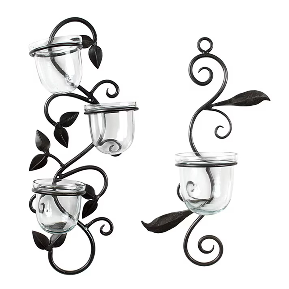 【東京かんかん】＜人気商品＞ 壁掛けガラスカップスタンド 花瓶 フラワーベース