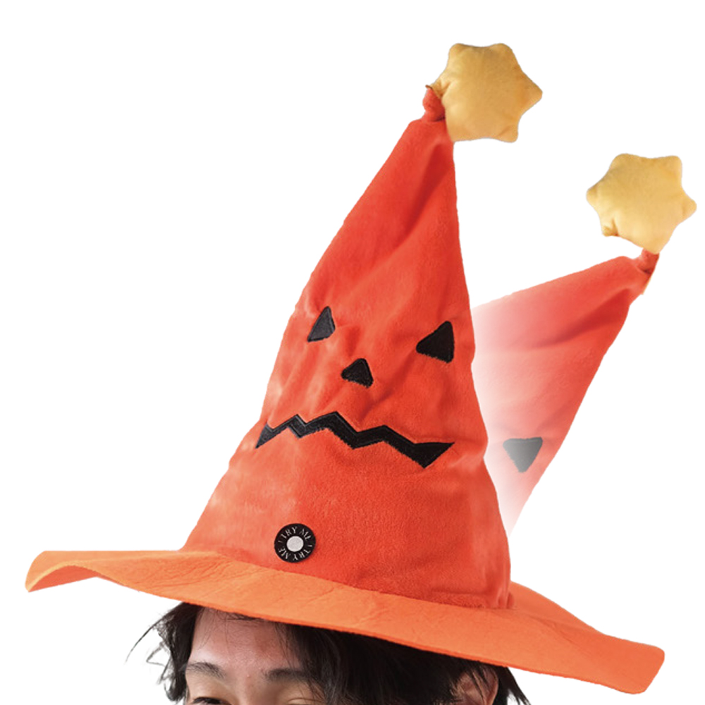 【ハロウィン】ダンシングパンプキンハット かぼちゃ 帽子 動く・音あり